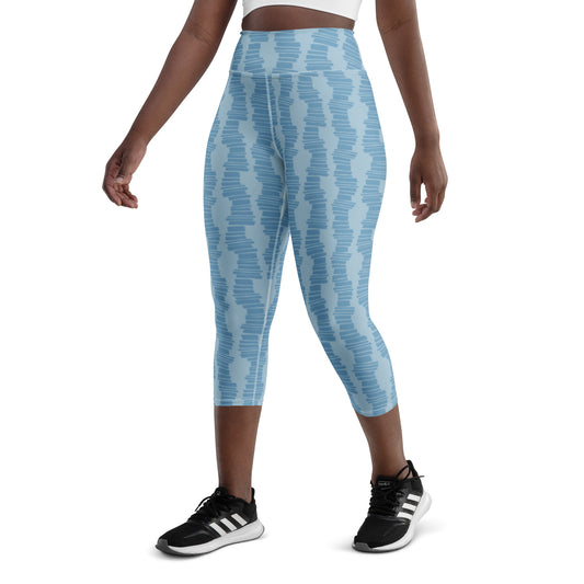 "Steps" Yoga Capri Leggings