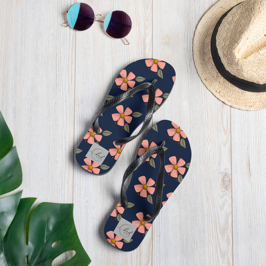Spring Floral Flip-Flops