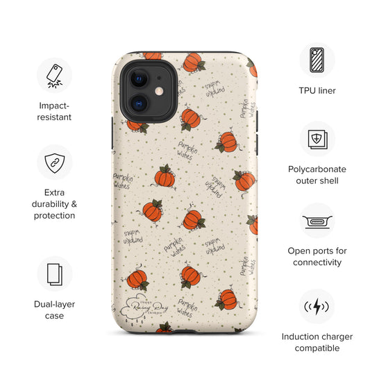 "Pumpkin Wishes" on Natural Tough iPhone case