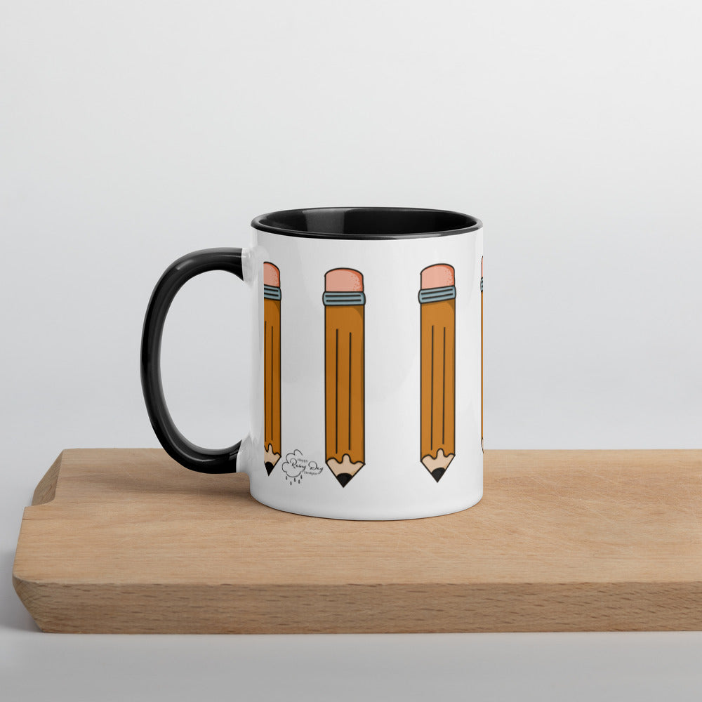 Pencil Mug with Color Inside