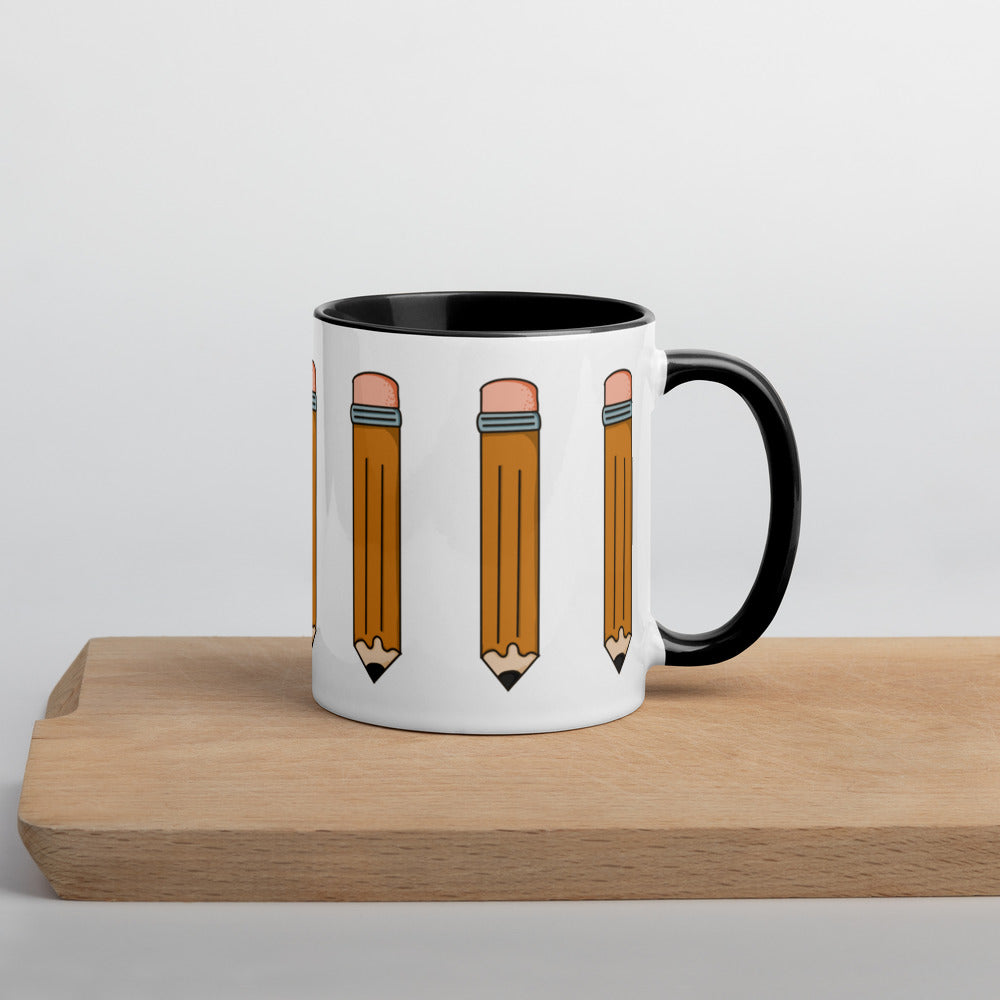 Pencil Mug with Color Inside