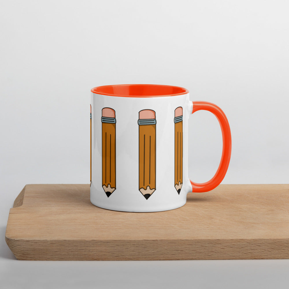 Pencil Mug with Color Inside