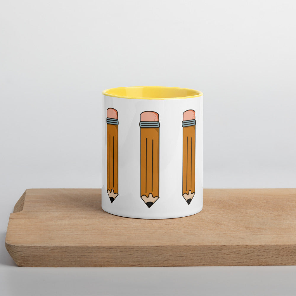 Pencil Mug with Color Inside