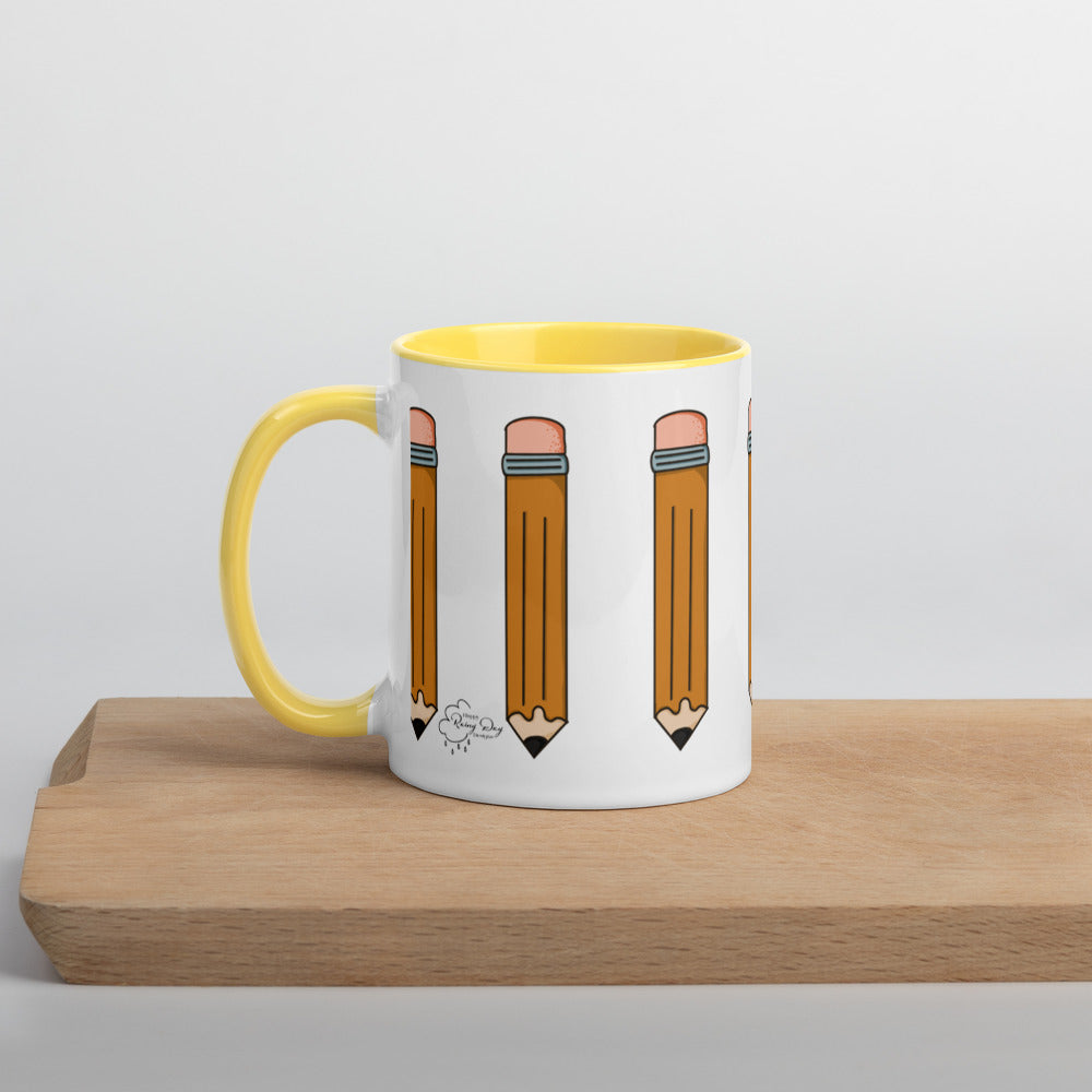 Pencil Mug with Color Inside