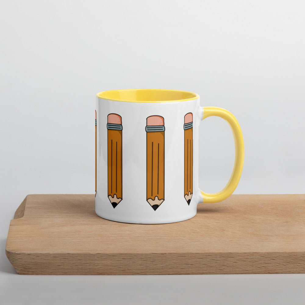 Pencil Mug with Color Inside