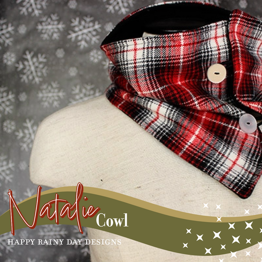 Happy December and introducing the "Natalie" Cowl, the latest free sewing pattern...