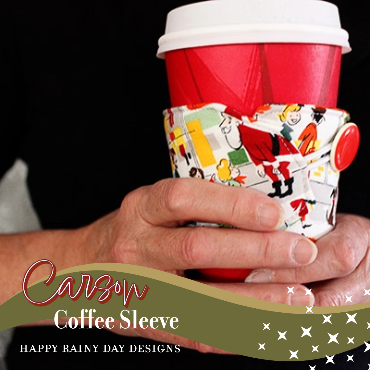 Carson Coffee Sleeve Free PDF Sewing Pattern