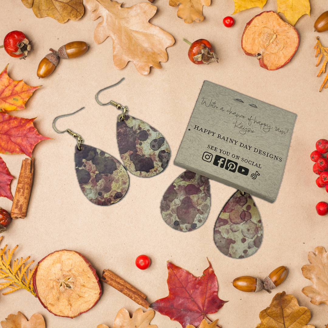 Autumn Watercolor Earrings