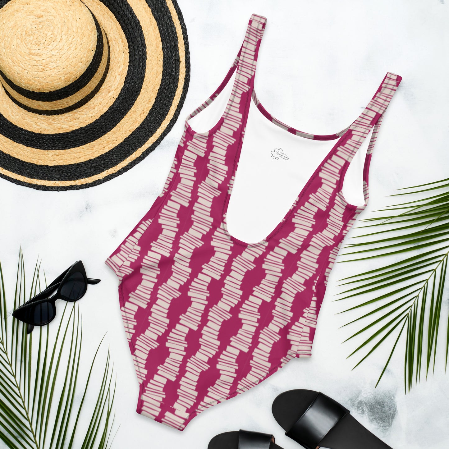 "Steps" One-Piece Swimsuit