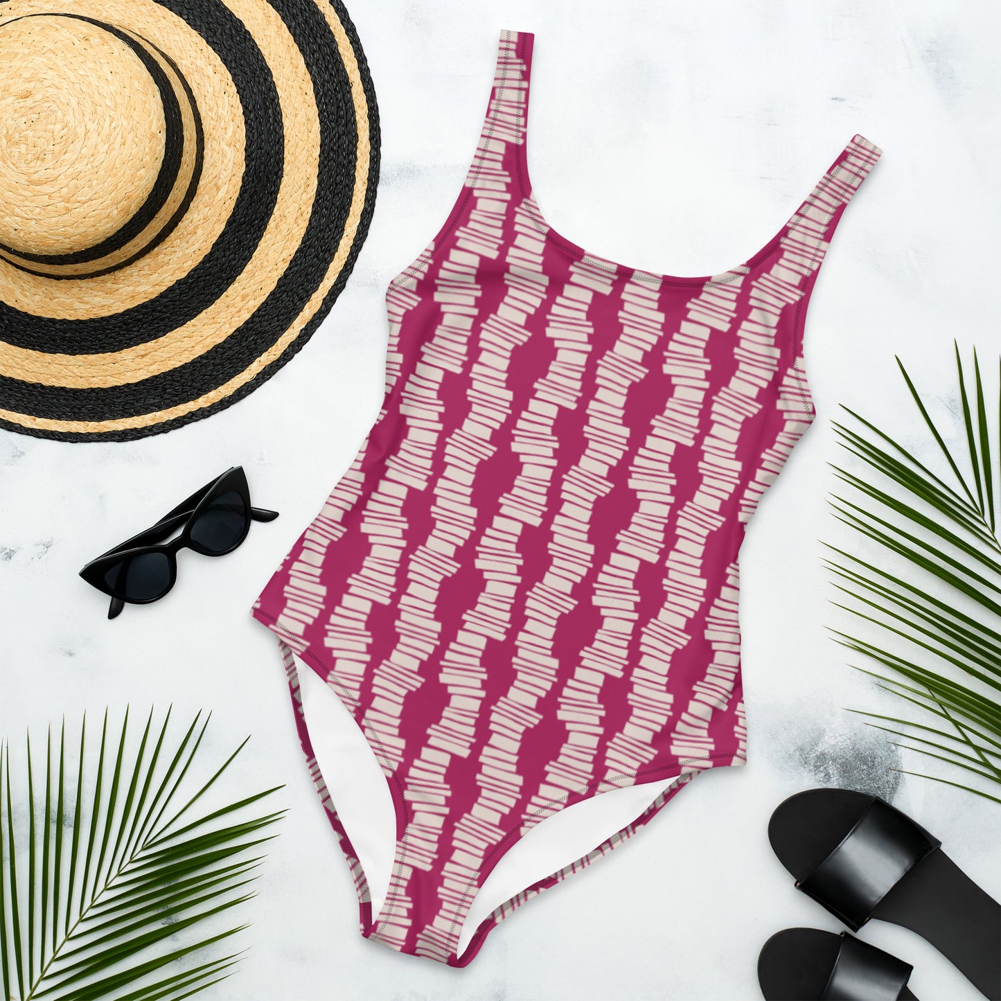 "Steps" One-Piece Swimsuit