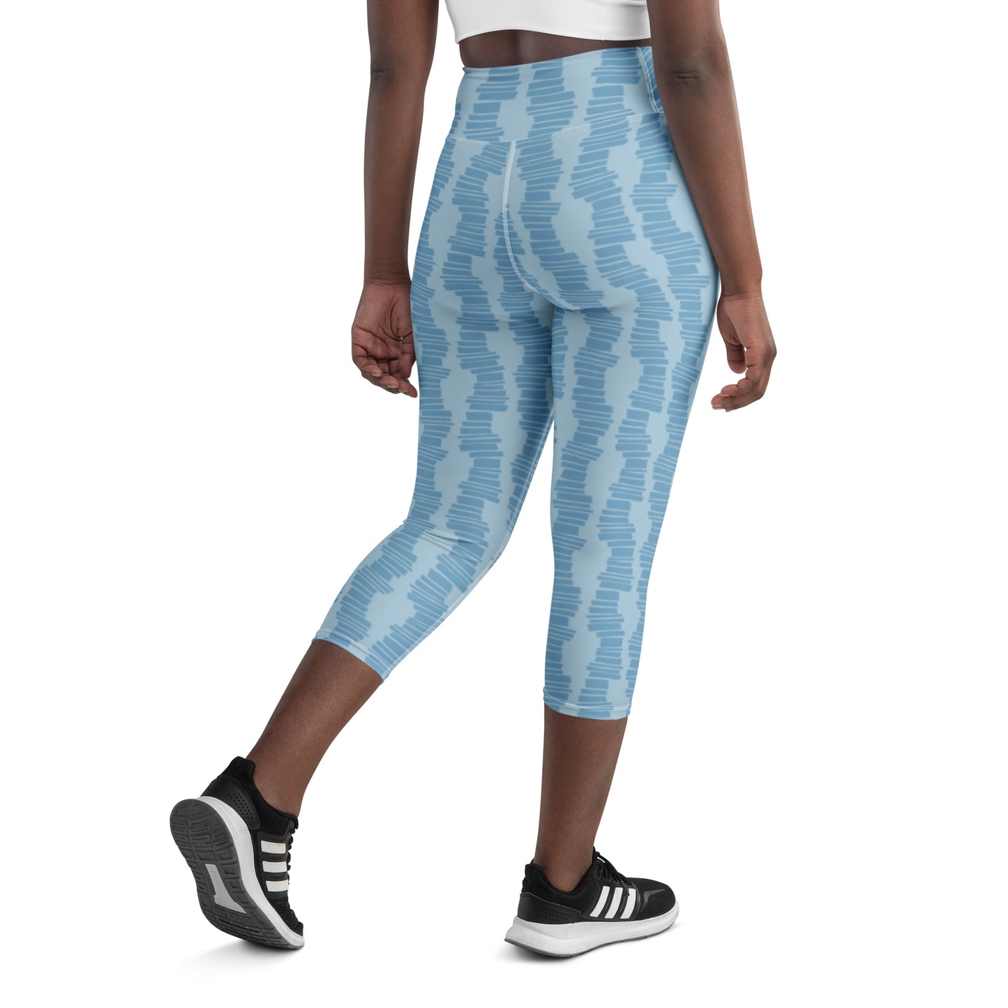 "Steps" Yoga Capri Leggings