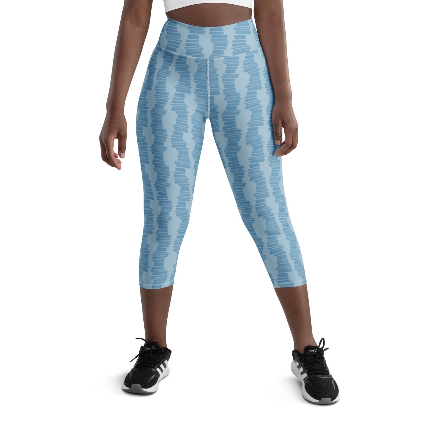 "Steps" Yoga Capri Leggings