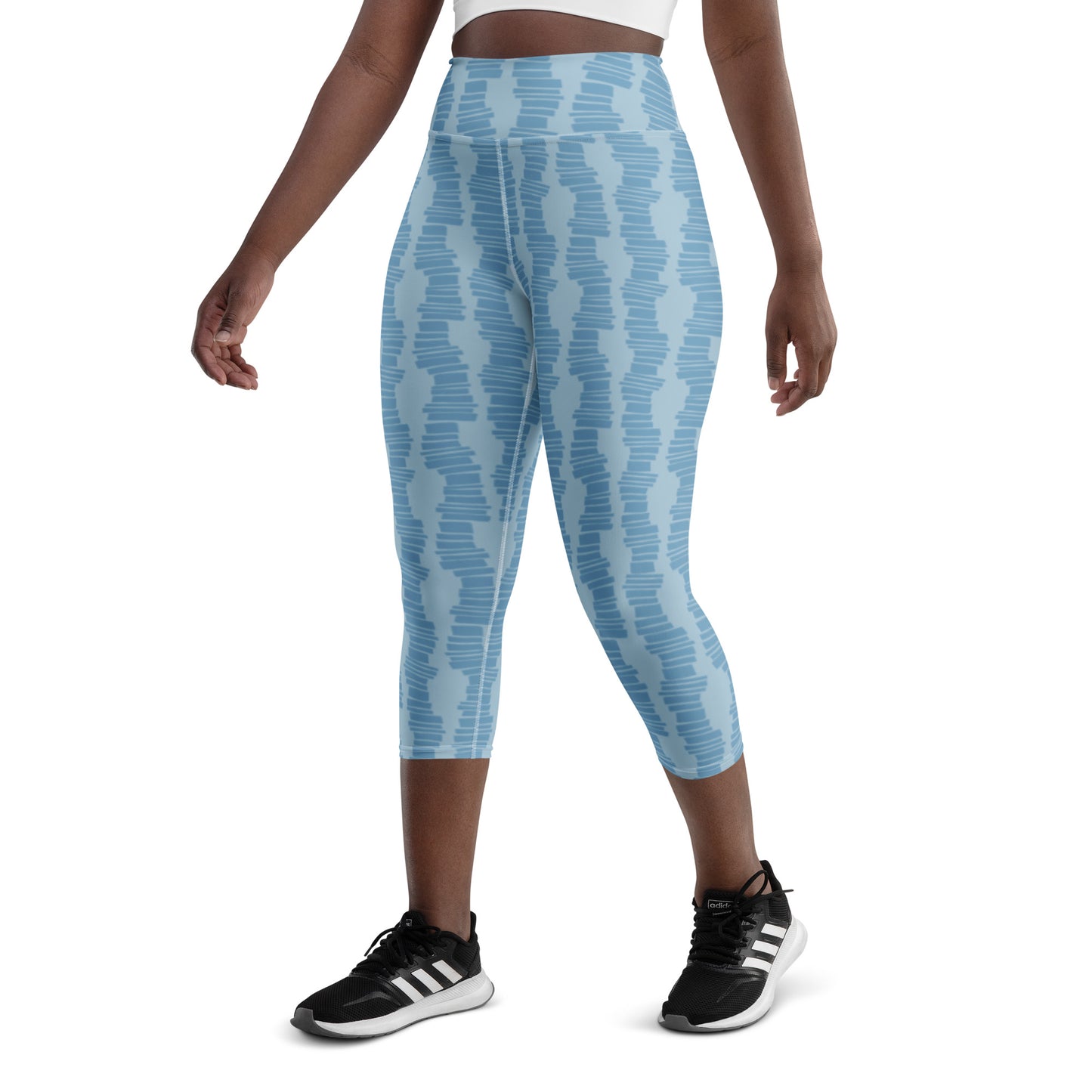 "Steps" Yoga Capri Leggings