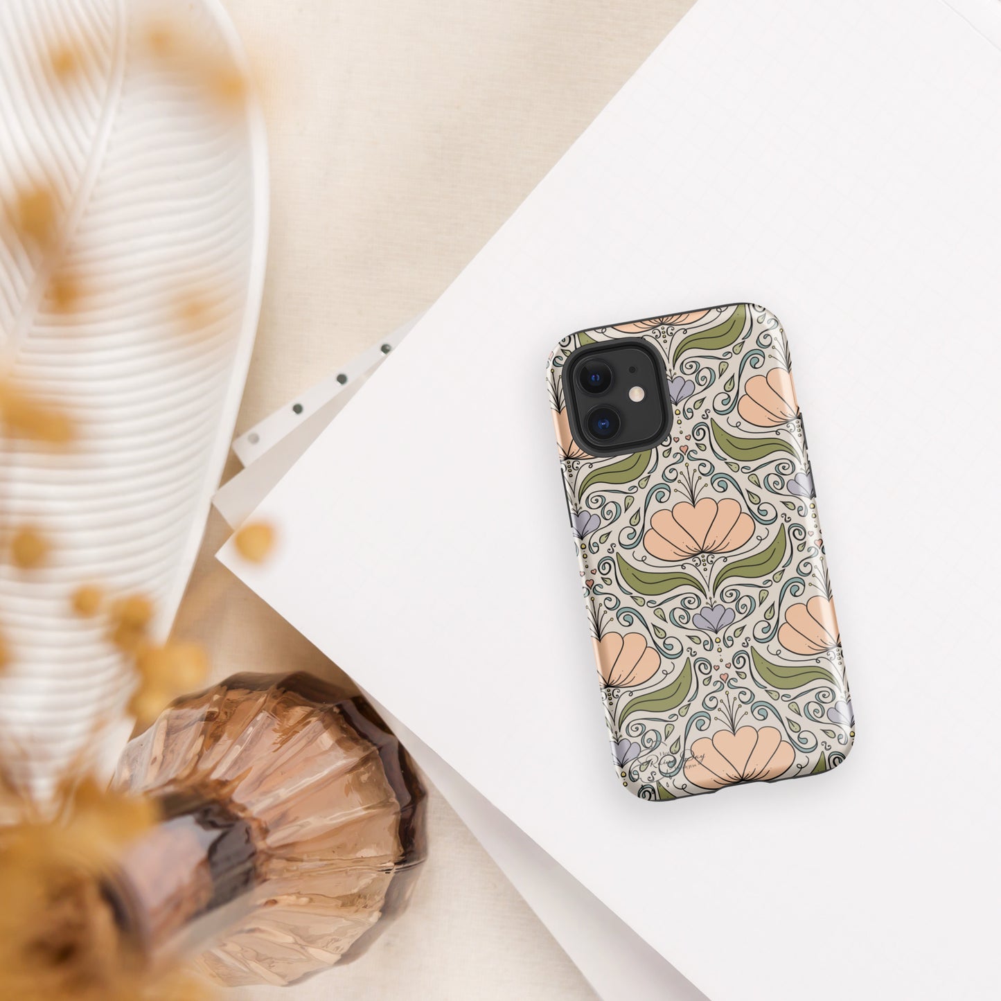 Sunday Morning Floral Tough Case for iPhone®