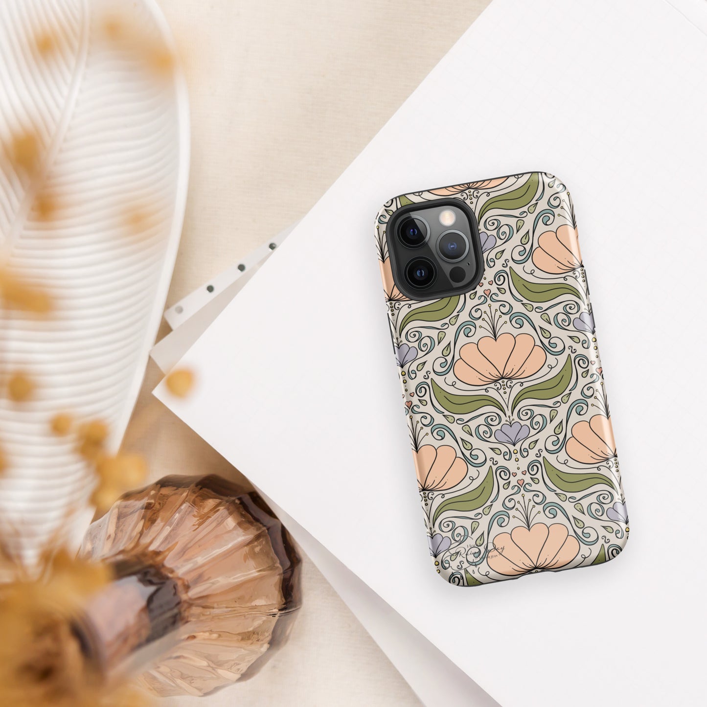 Sunday Morning Floral Tough Case for iPhone®