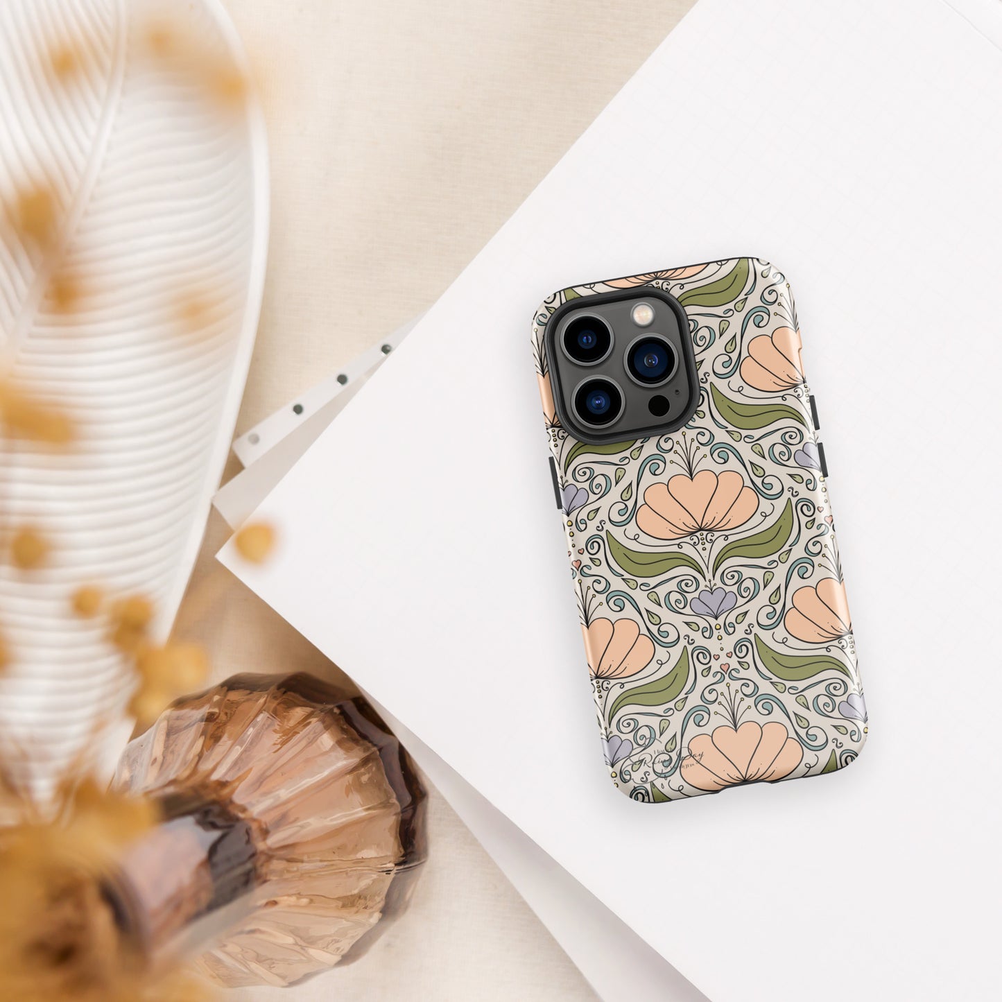 Sunday Morning Floral Tough Case for iPhone®