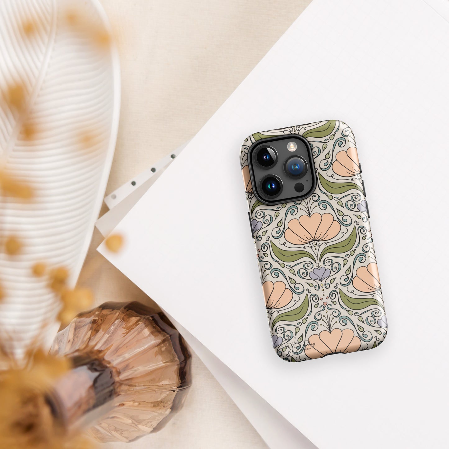 Sunday Morning Floral Tough Case for iPhone®