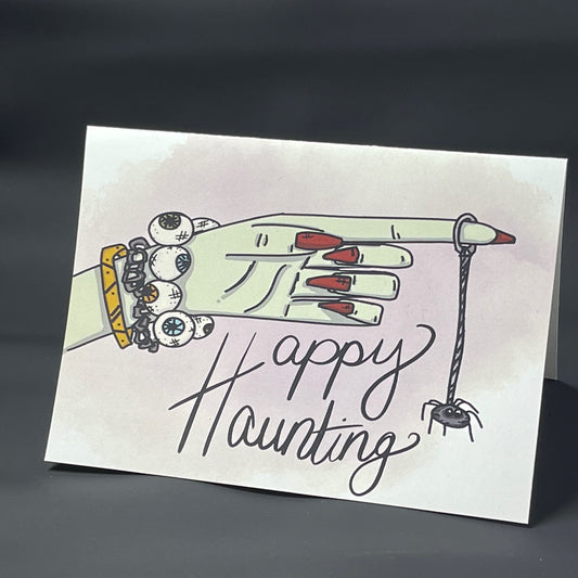 Free Happy Haunting Printable Greeting Card