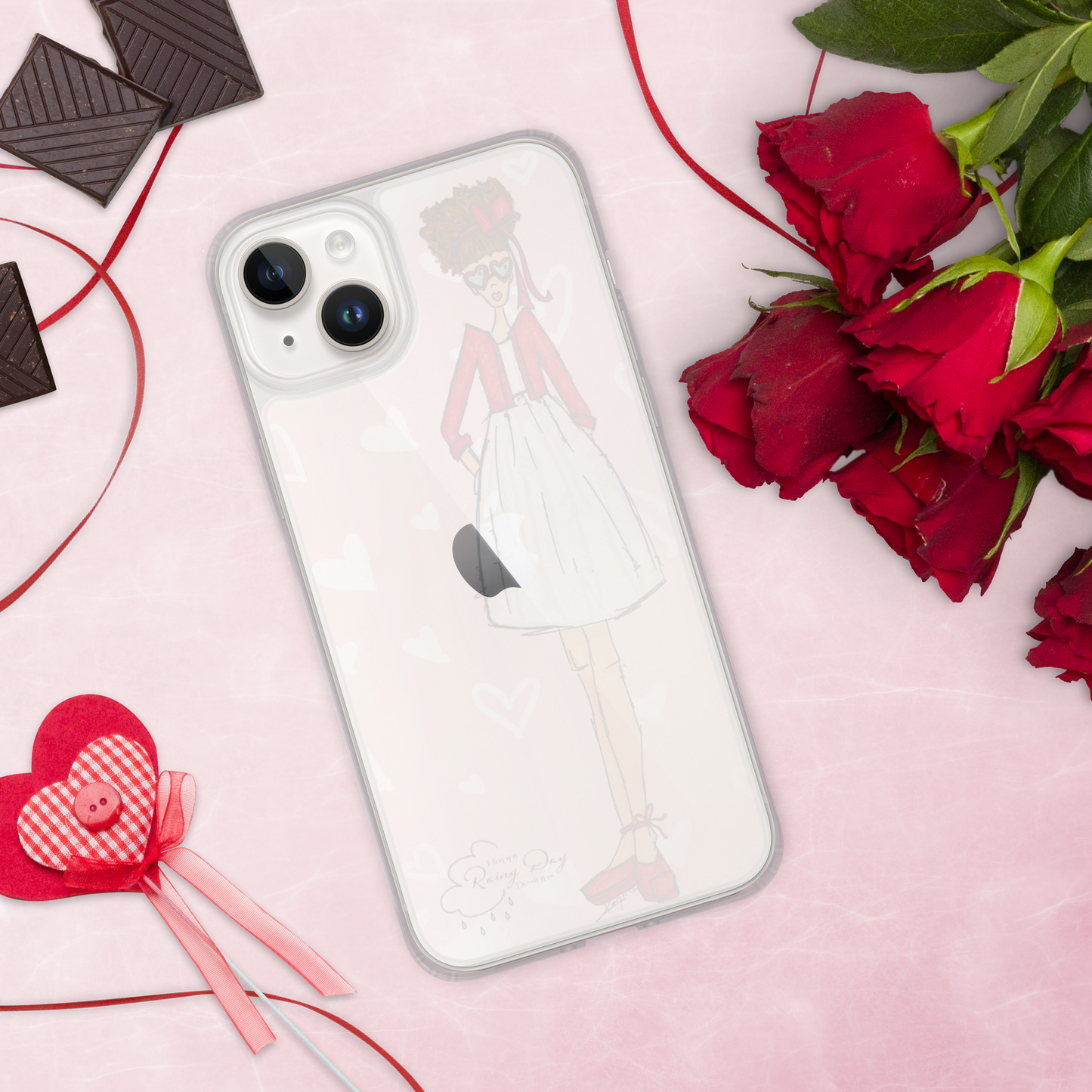 "Aubrey" Valentine iPhone Case