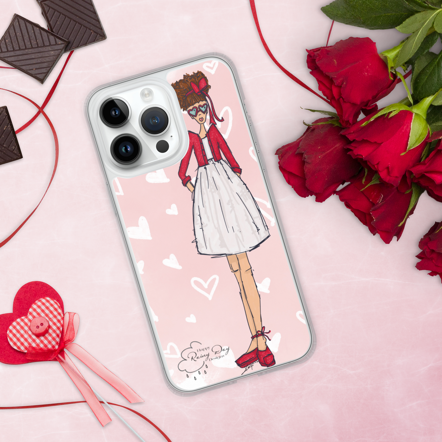 "Aubrey" Valentine iPhone Case