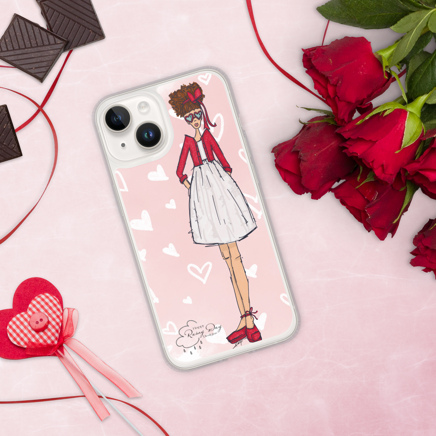 "Aubrey" Valentine iPhone Case