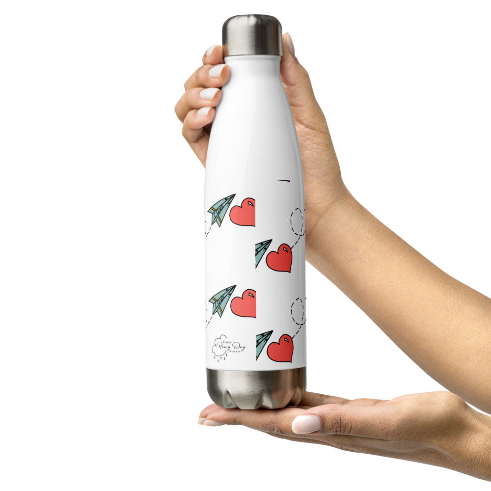 "Love is in the Air" Stainless Steel Water Bottle