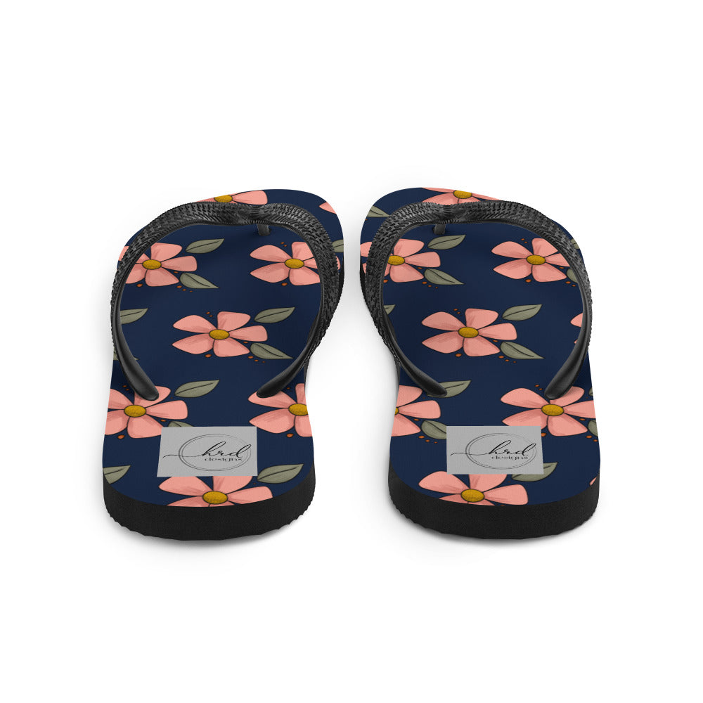 Spring Floral Flip-Flops