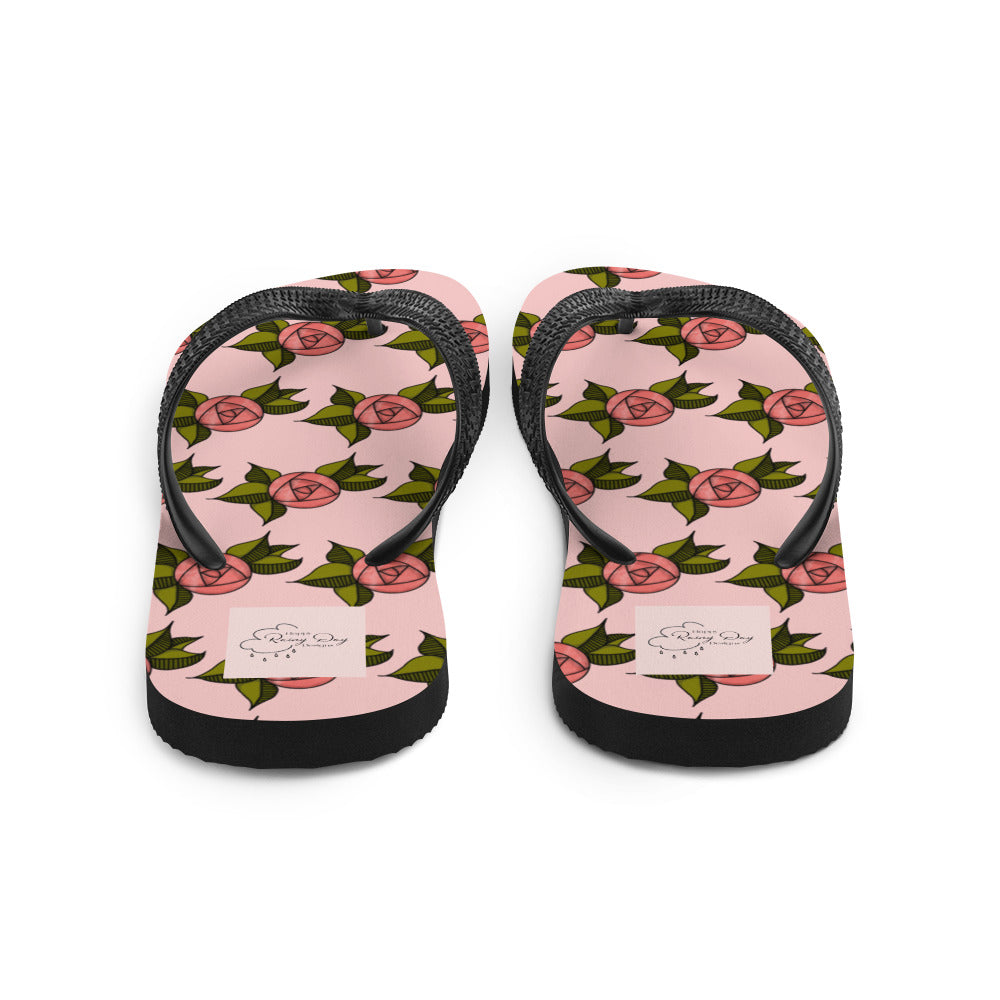 "Coming Up Roses" Flip-Flops