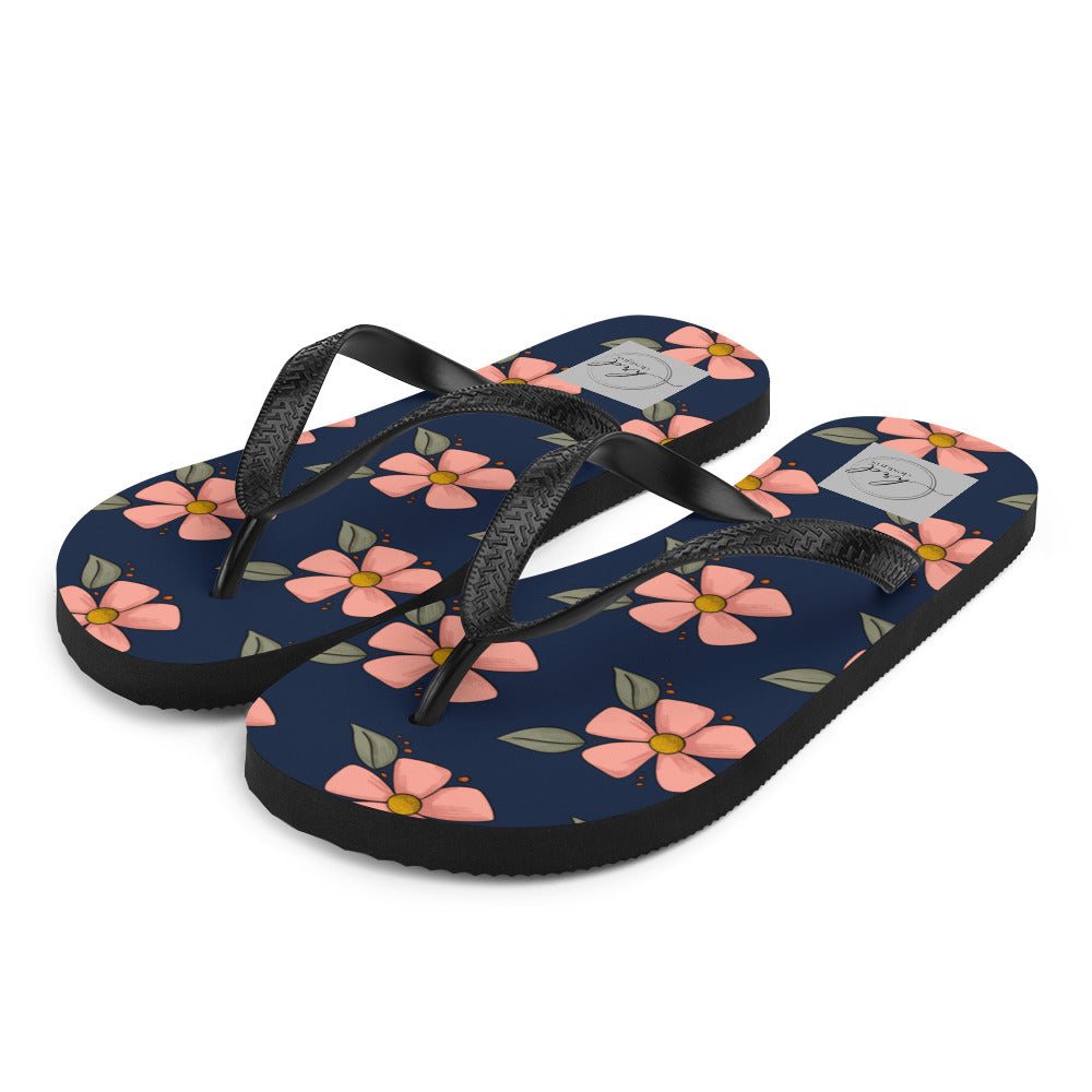 Spring Floral Flip-Flops