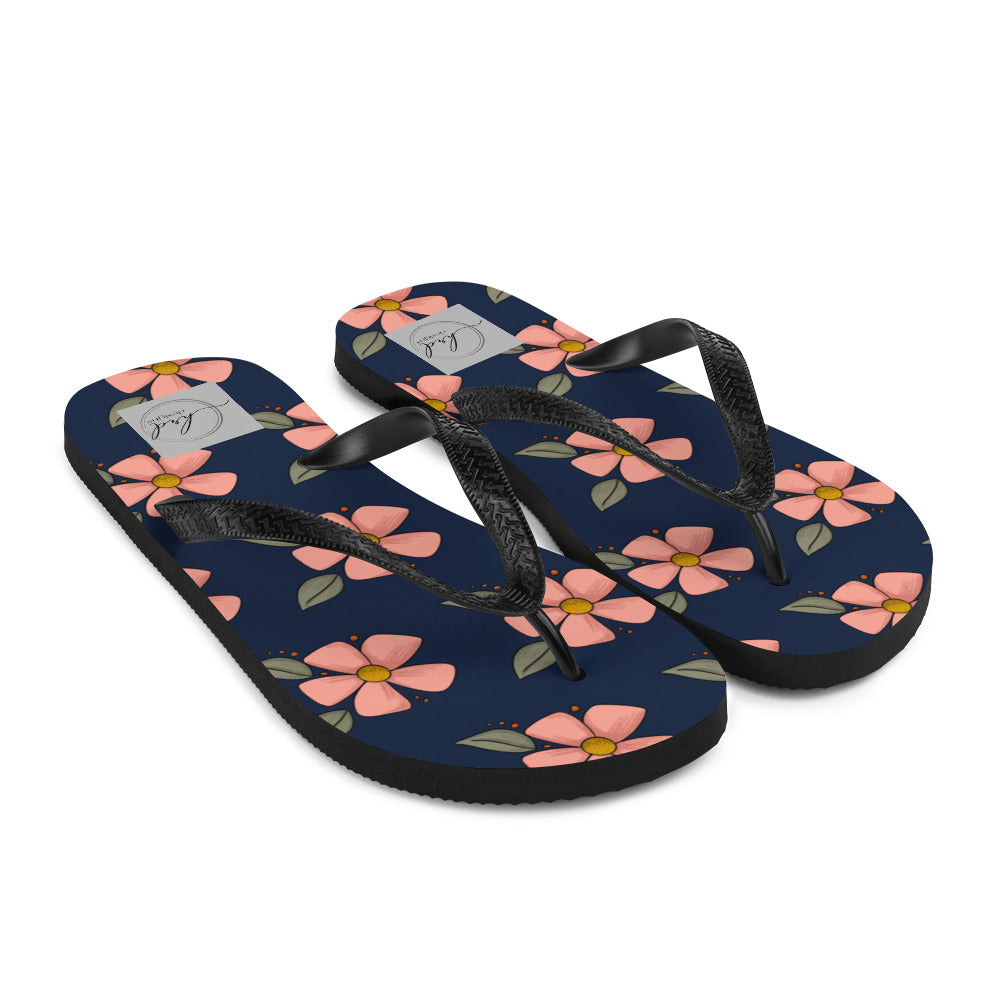 Spring Floral Flip-Flops