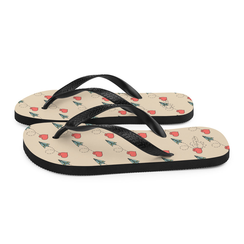 "Love is the Air" Flip-Flops