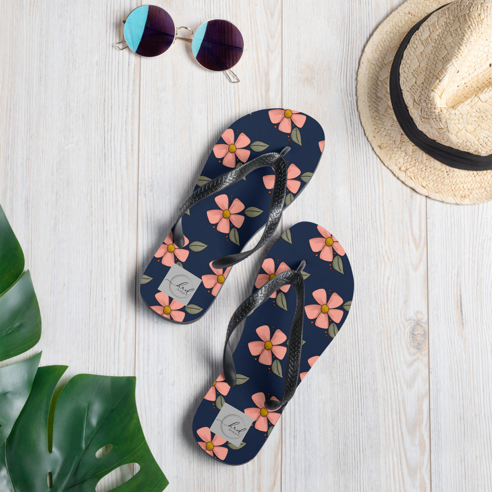 Spring Floral Flip-Flops