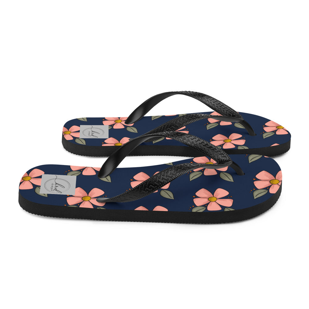 Spring Floral Flip-Flops