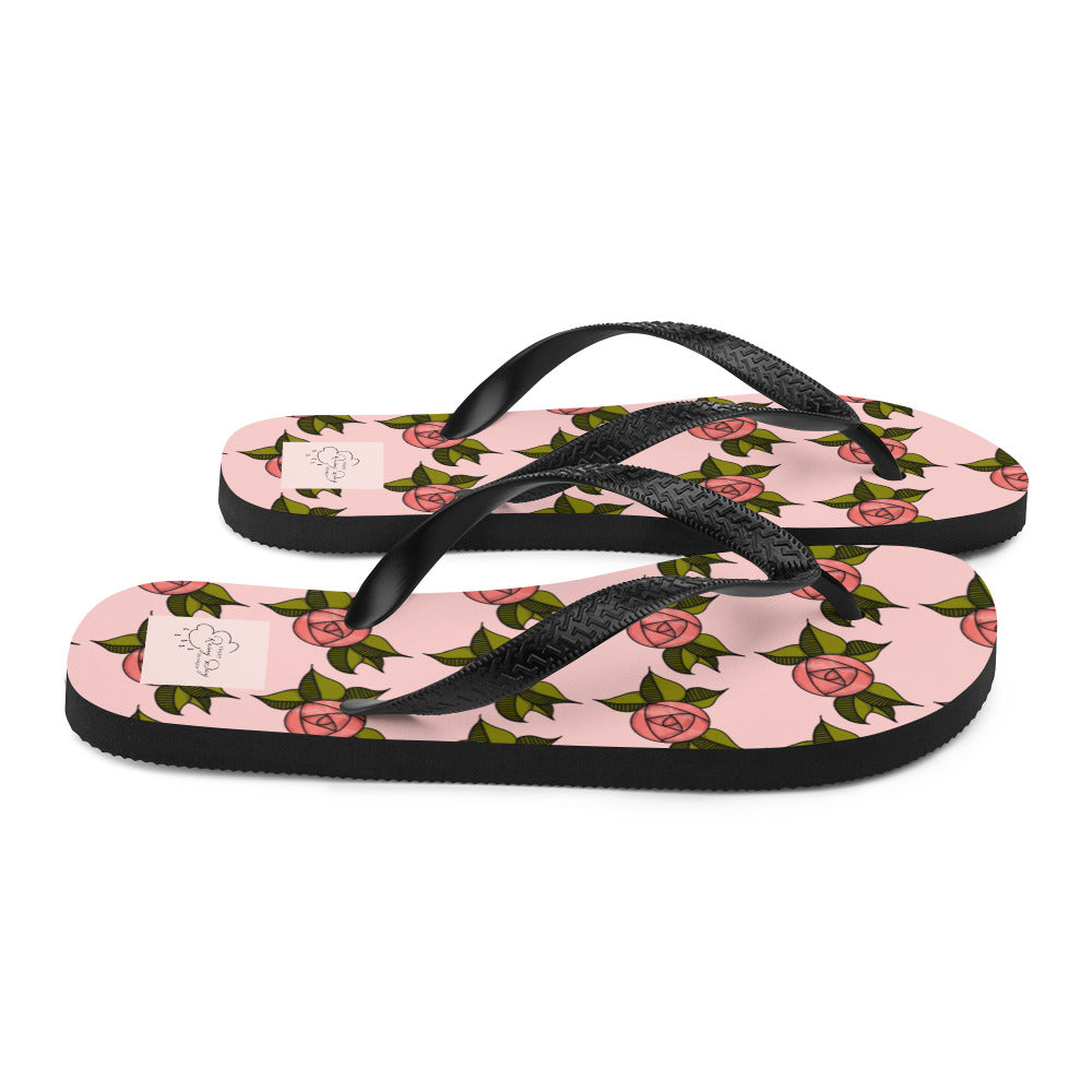 "Coming Up Roses" Flip-Flops