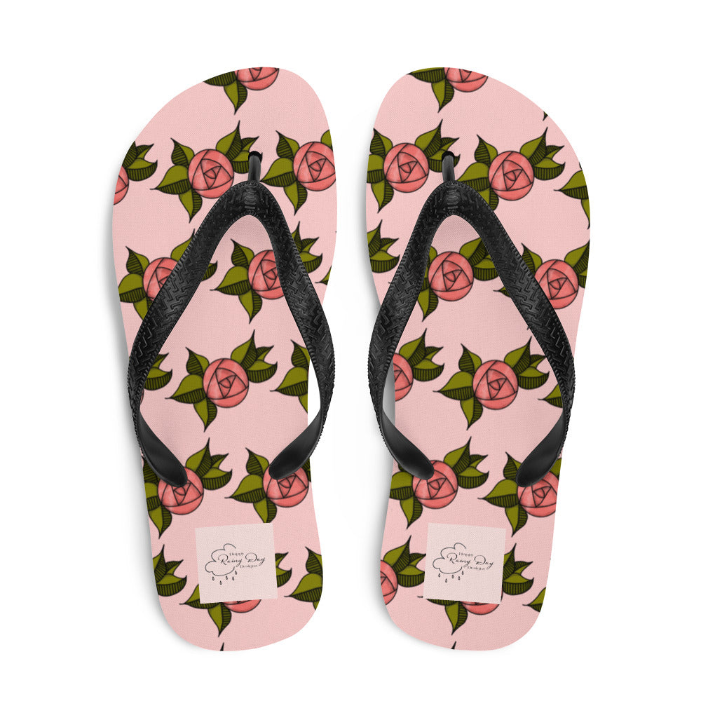 "Coming Up Roses" Flip-Flops