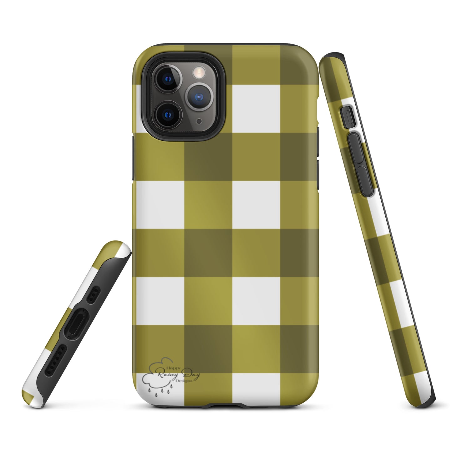 "Moss" Gingham Tough iPhone case