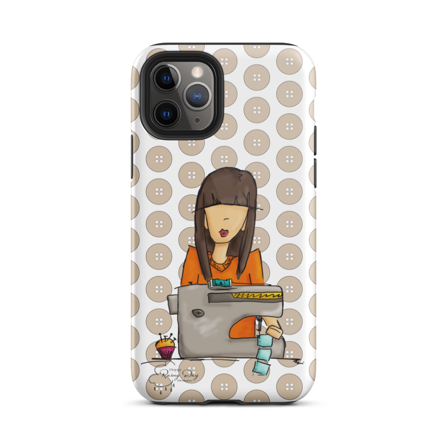 Sewing Girl Tough iPhone case