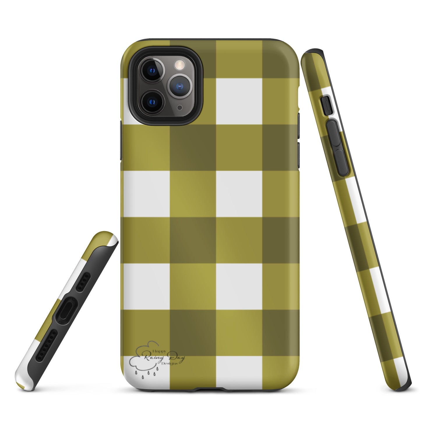 "Moss" Gingham Tough iPhone case