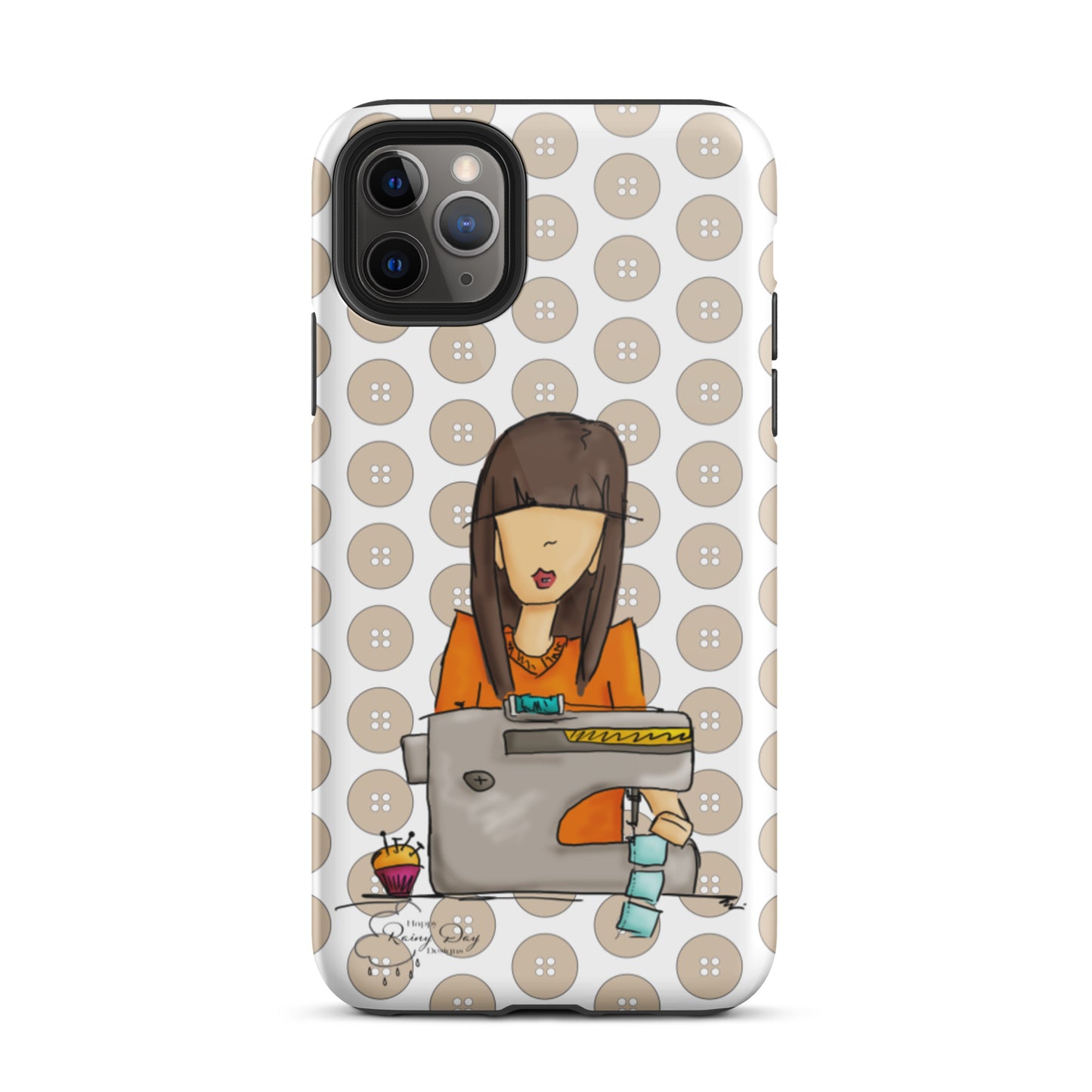 Sewing Girl Tough iPhone case