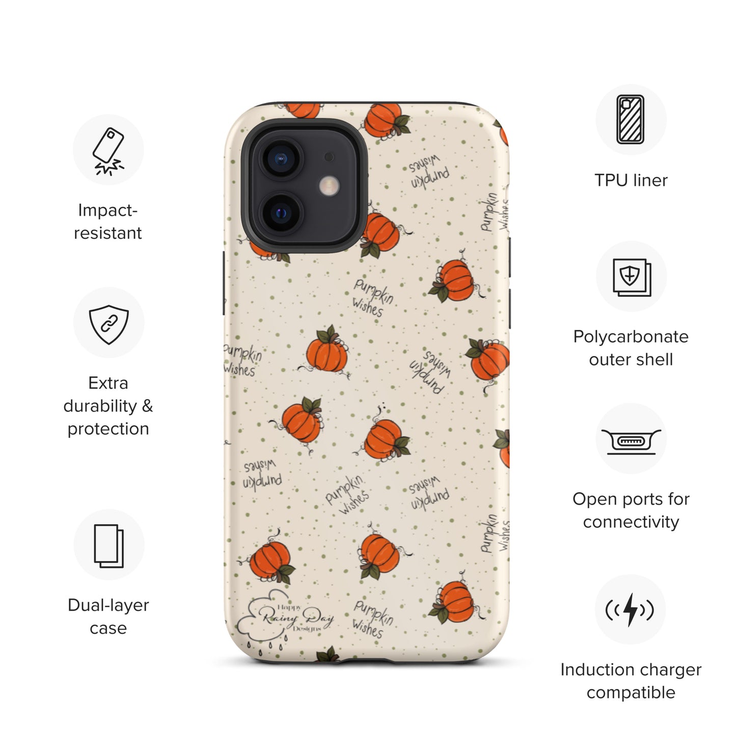 "Pumpkin Wishes" on Natural Tough iPhone case