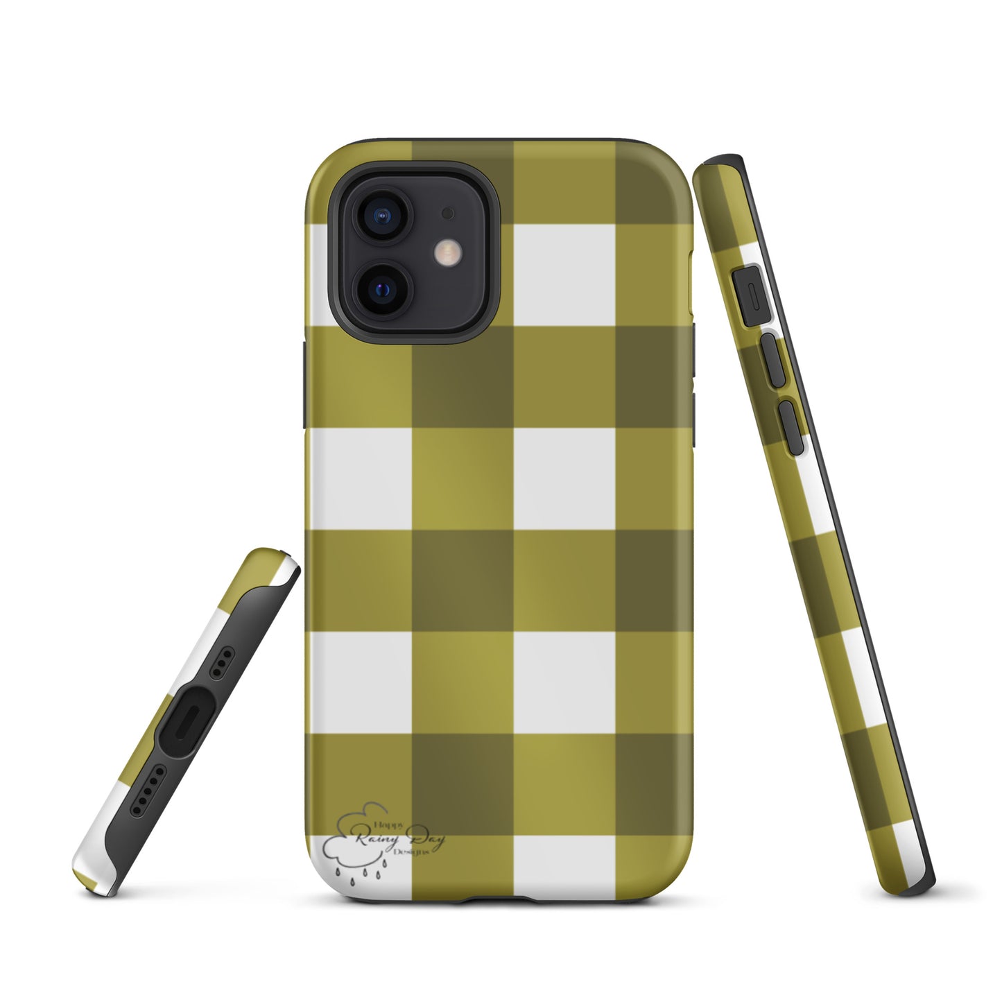 "Moss" Gingham Tough iPhone case