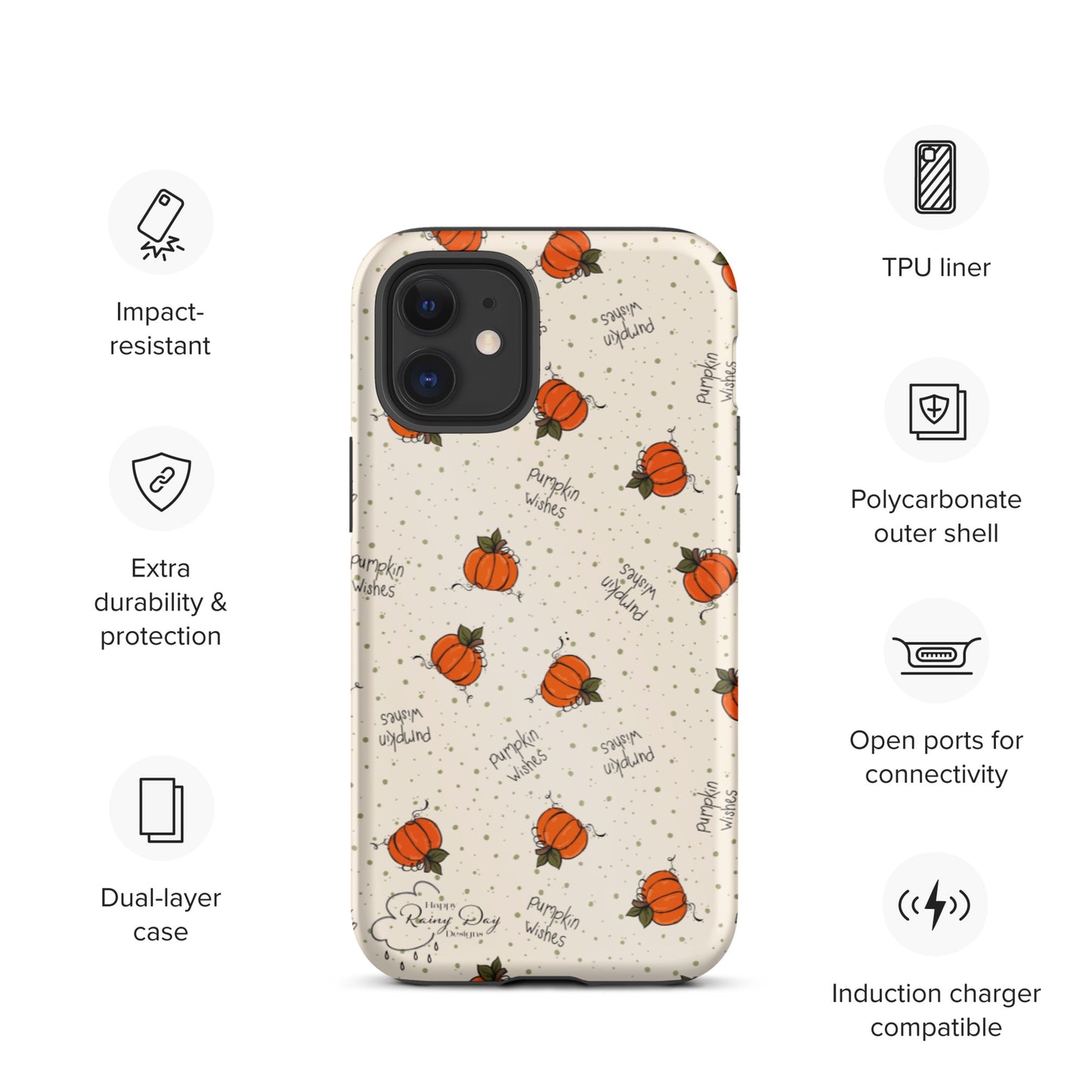 "Pumpkin Wishes" on Natural Tough iPhone case