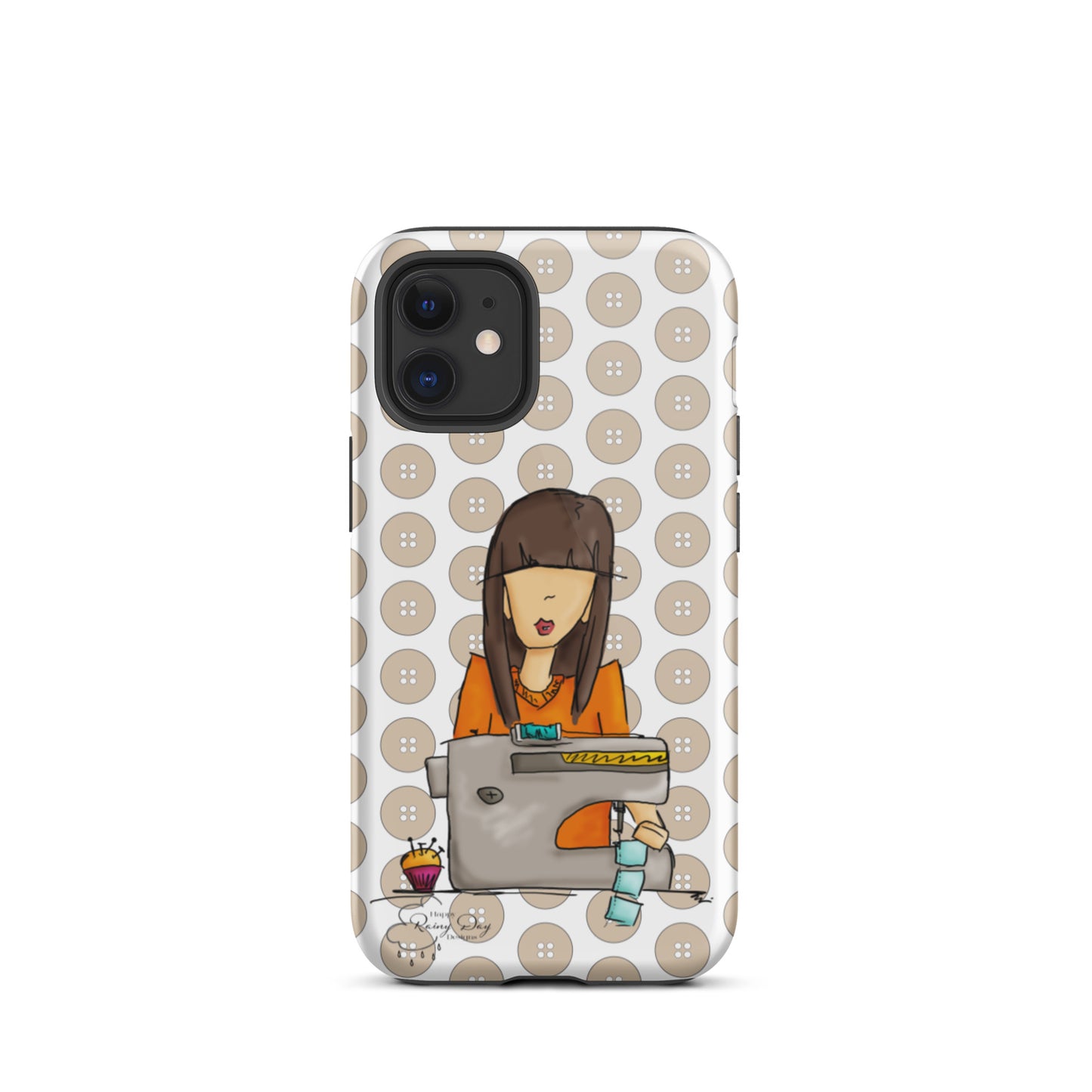 Sewing Girl Tough iPhone case