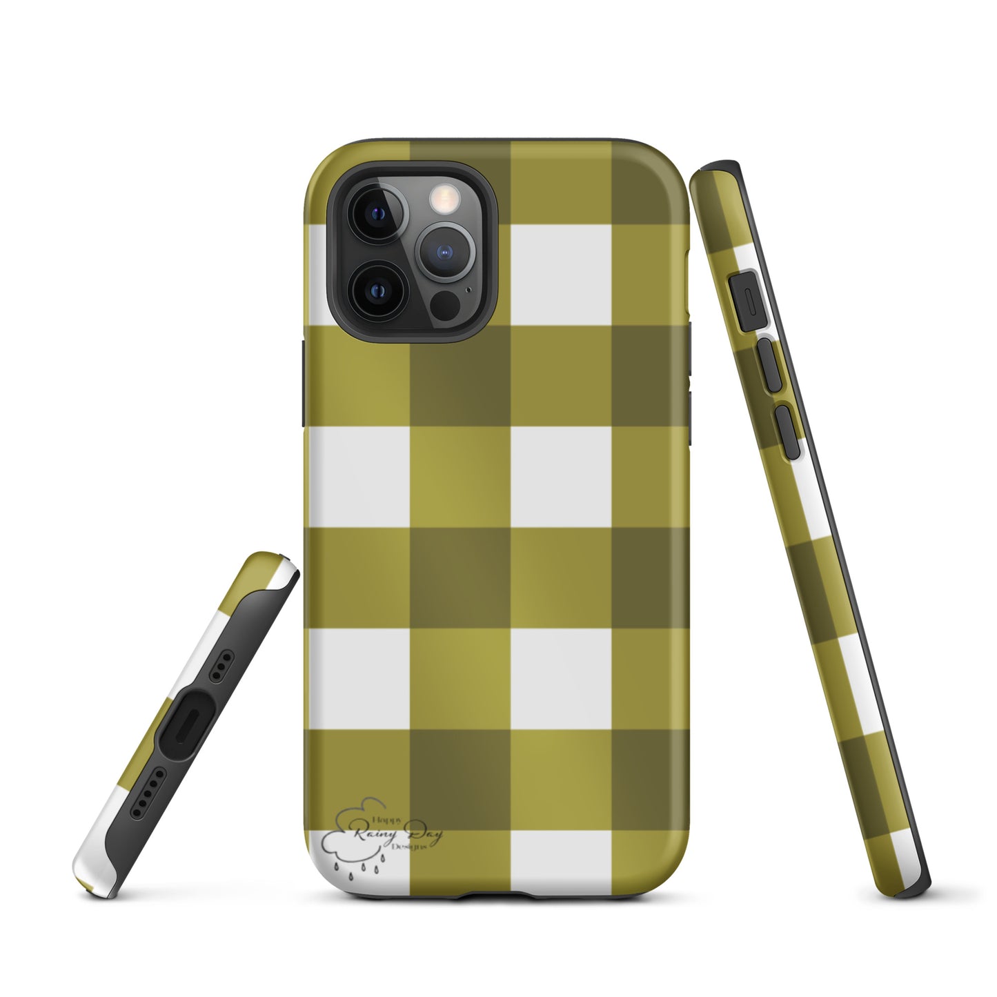 "Moss" Gingham Tough iPhone case