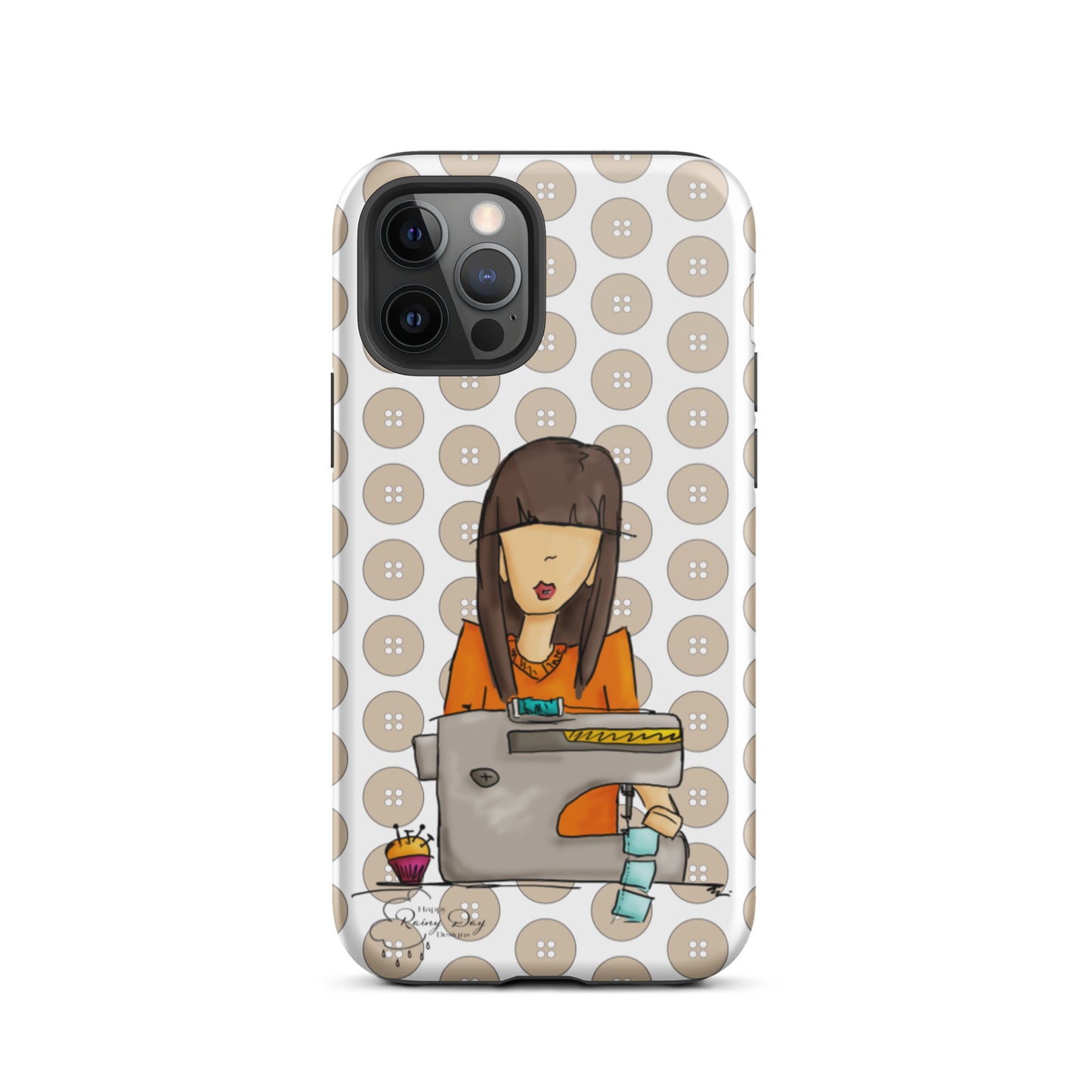 Sewing Girl Tough iPhone case