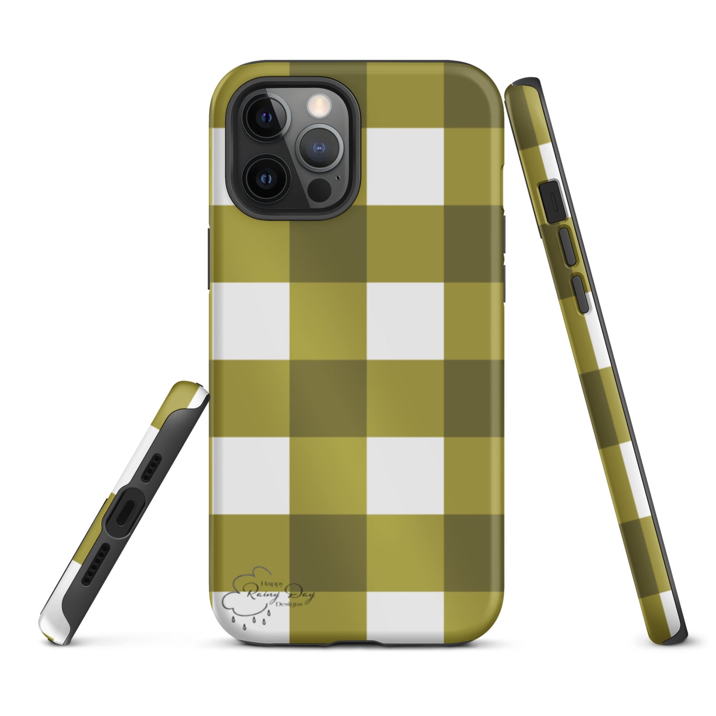 "Moss" Gingham Tough iPhone case