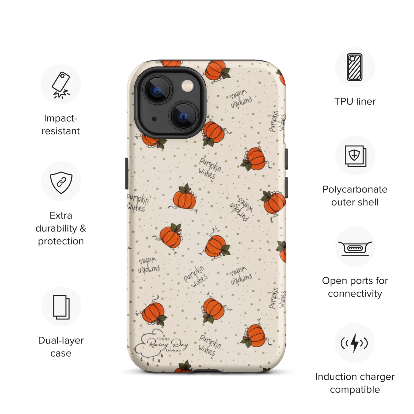 "Pumpkin Wishes" on Natural Tough iPhone case