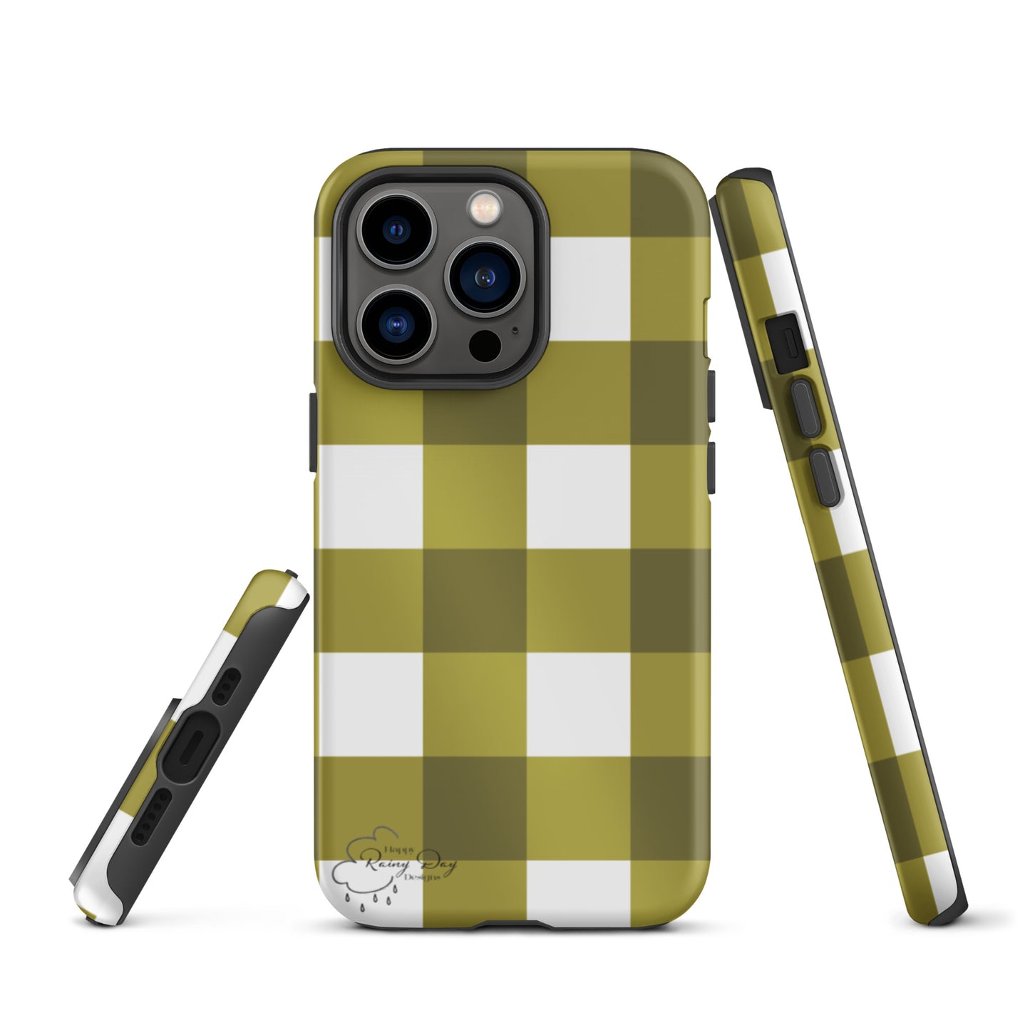 "Moss" Gingham Tough iPhone case