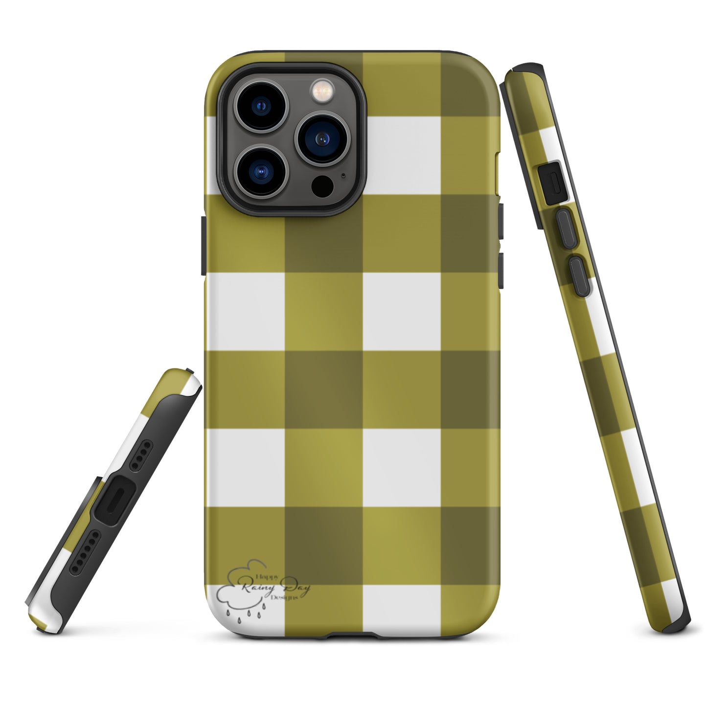 "Moss" Gingham Tough iPhone case