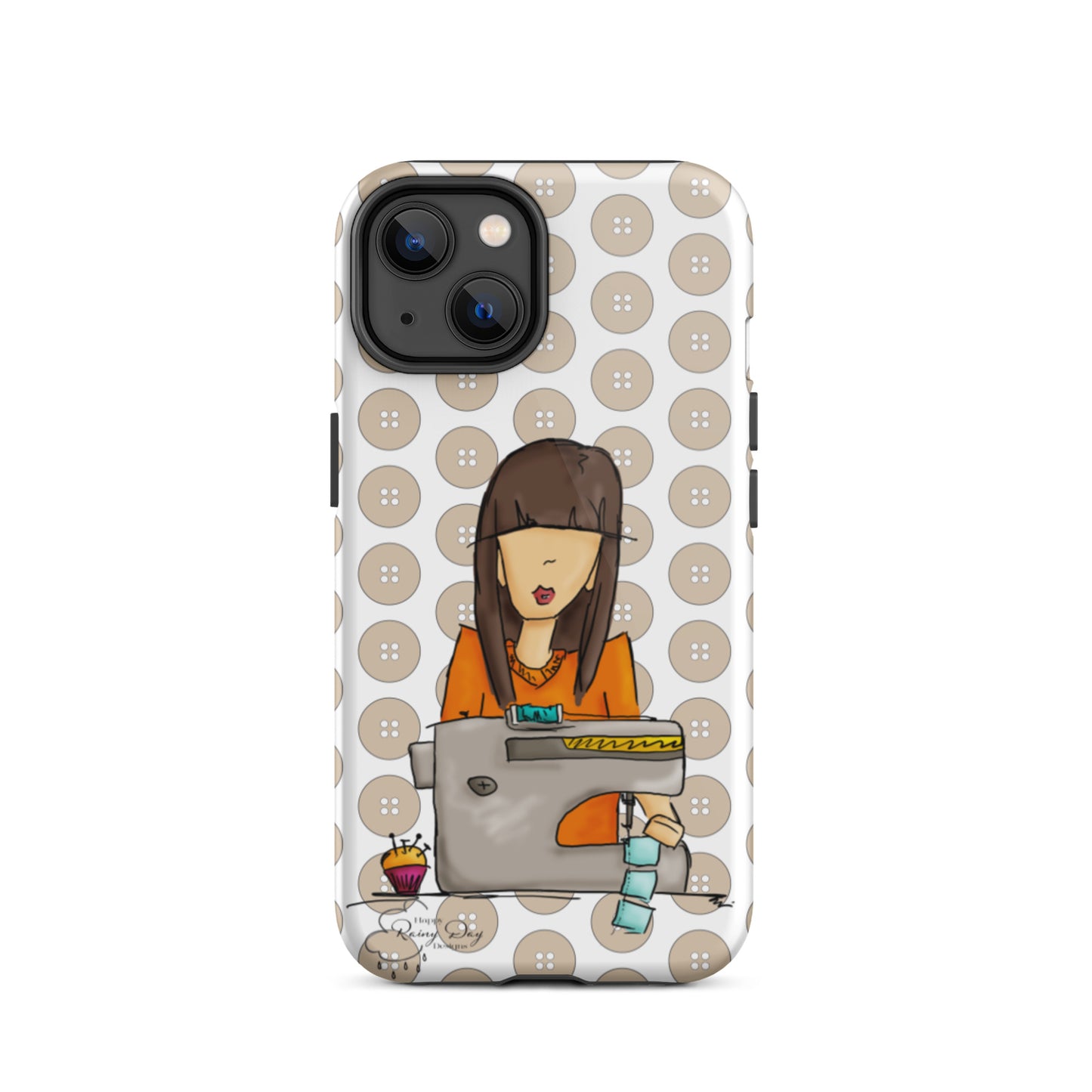 Sewing Girl Tough iPhone case